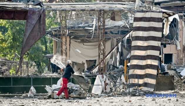 This morning Russian troops have fired nine S-300 missiles at the city of Zaporizhzhia. One man was reported killed and five more people injured..jpeg