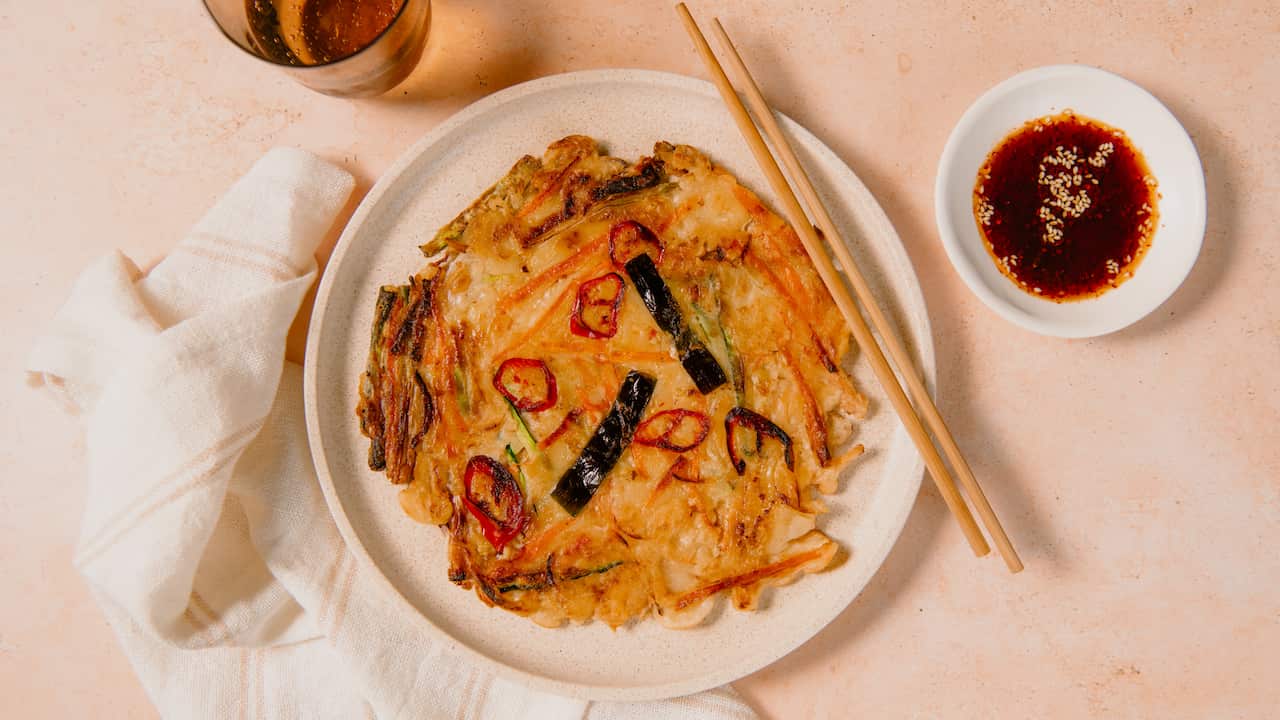 Korean vegetable pancake