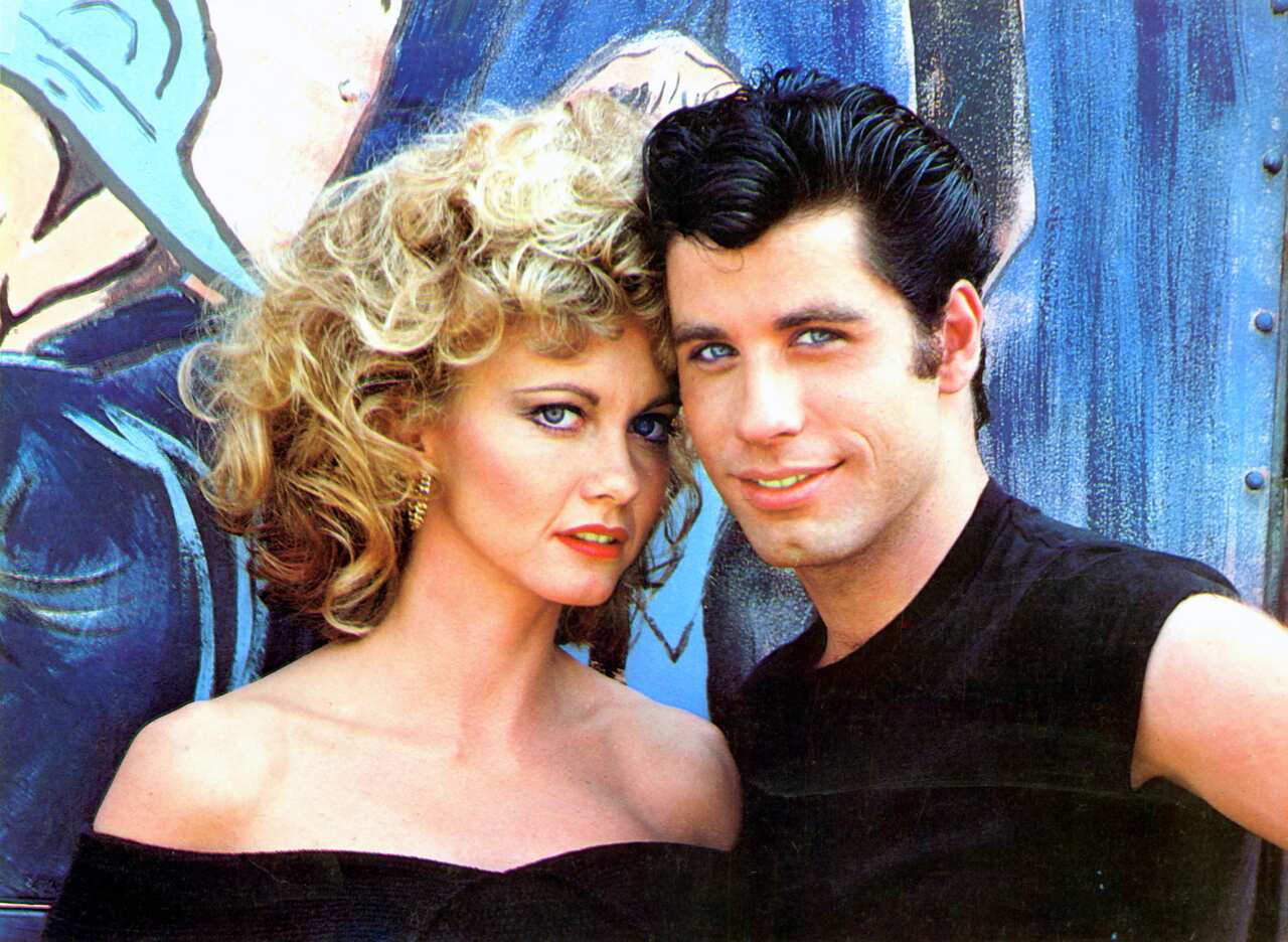 Olivia Newton-John and John Travolta in Grease