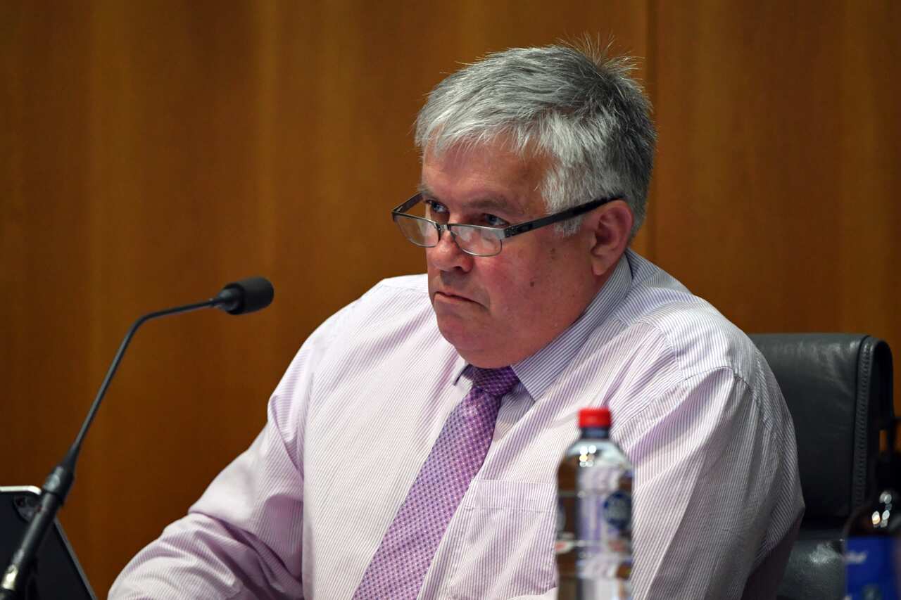 Independent Senator Rex Patrick during Senate Estimates at Parliament House in Canberra