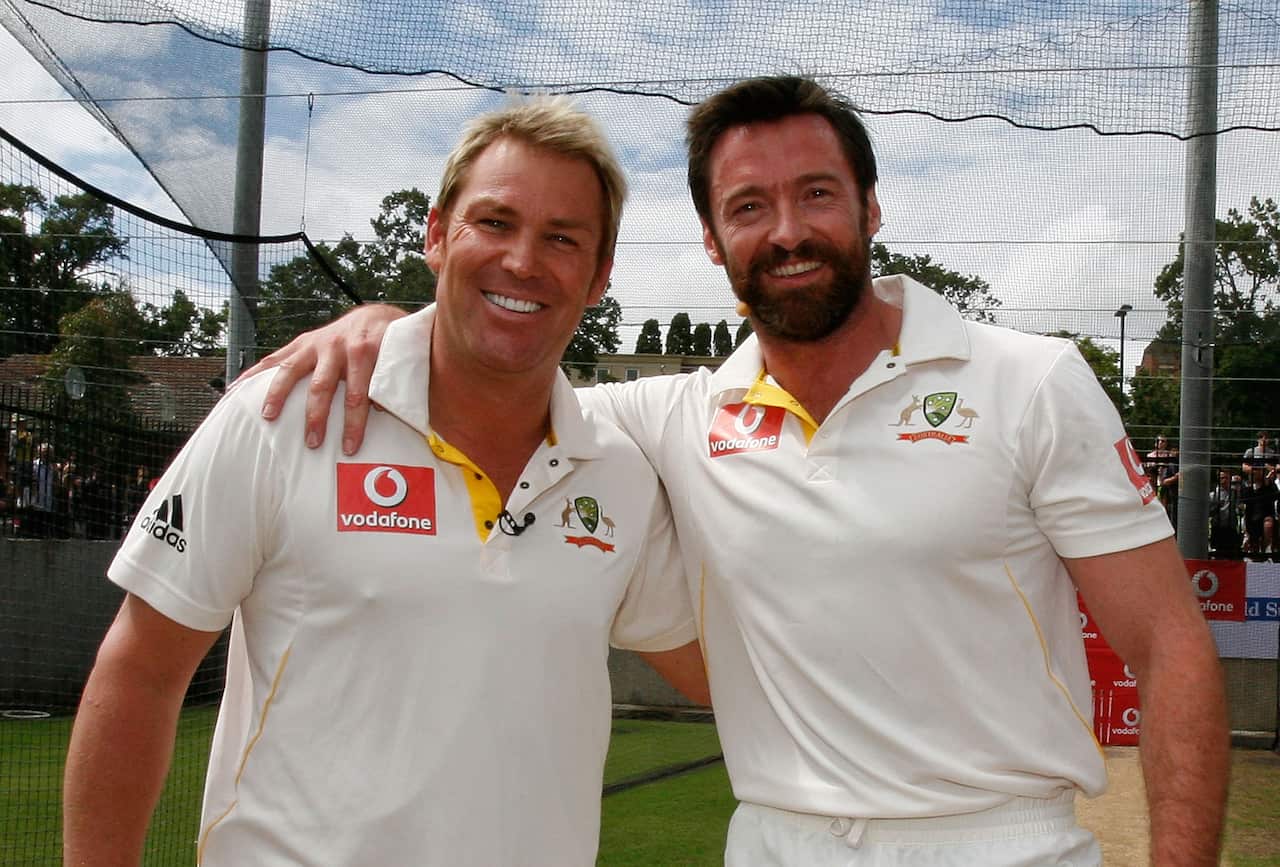 Hugh Jackman Plays Cricket