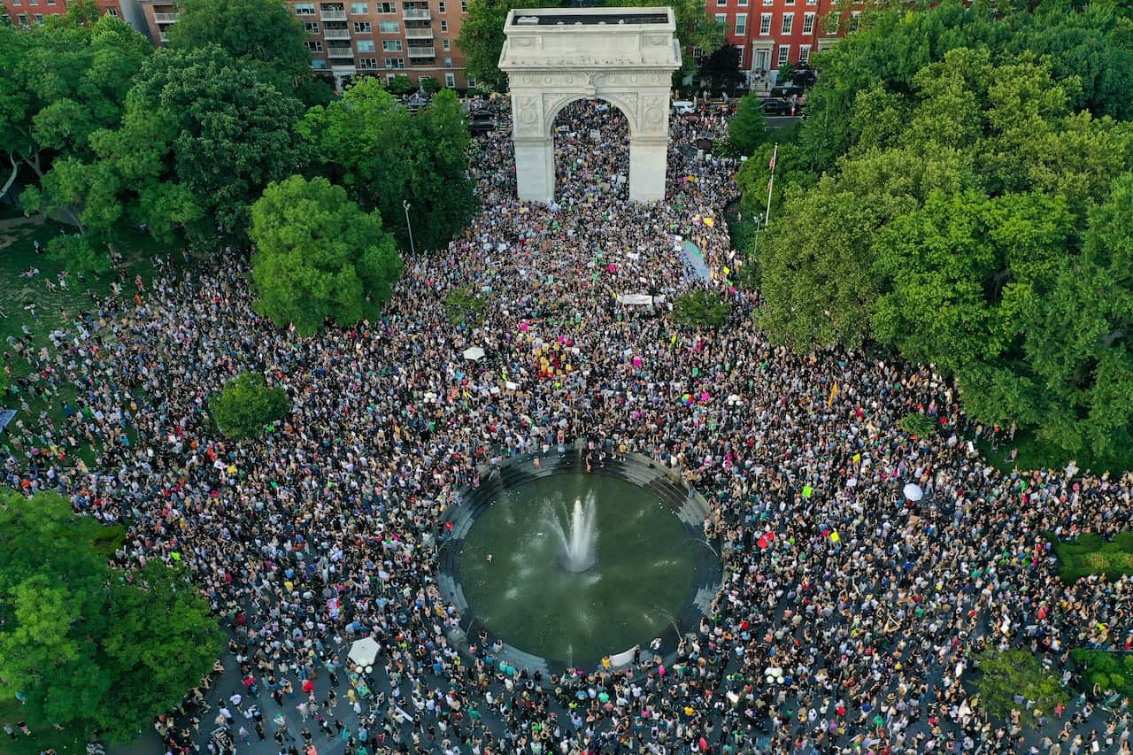 Protests Break Out Across The U.S. As Supreme Court Overturns Roe v. Wade