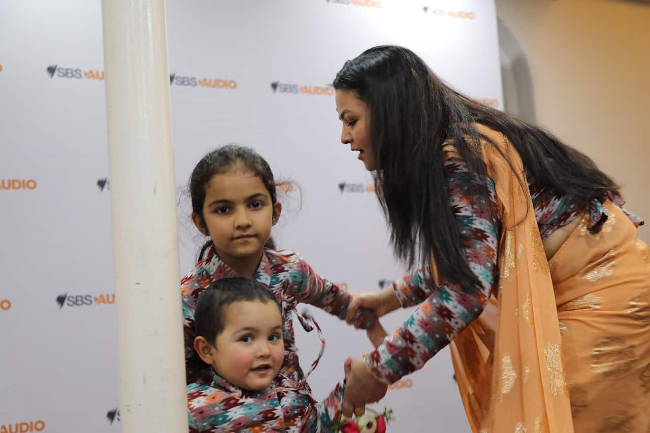 Attendees at the Teej event in Sydney.