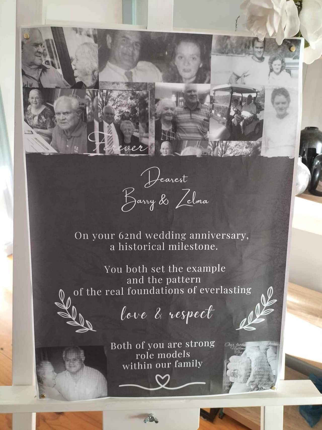 Uncle Barry and Aunty Zelma Moran wedding anniversary