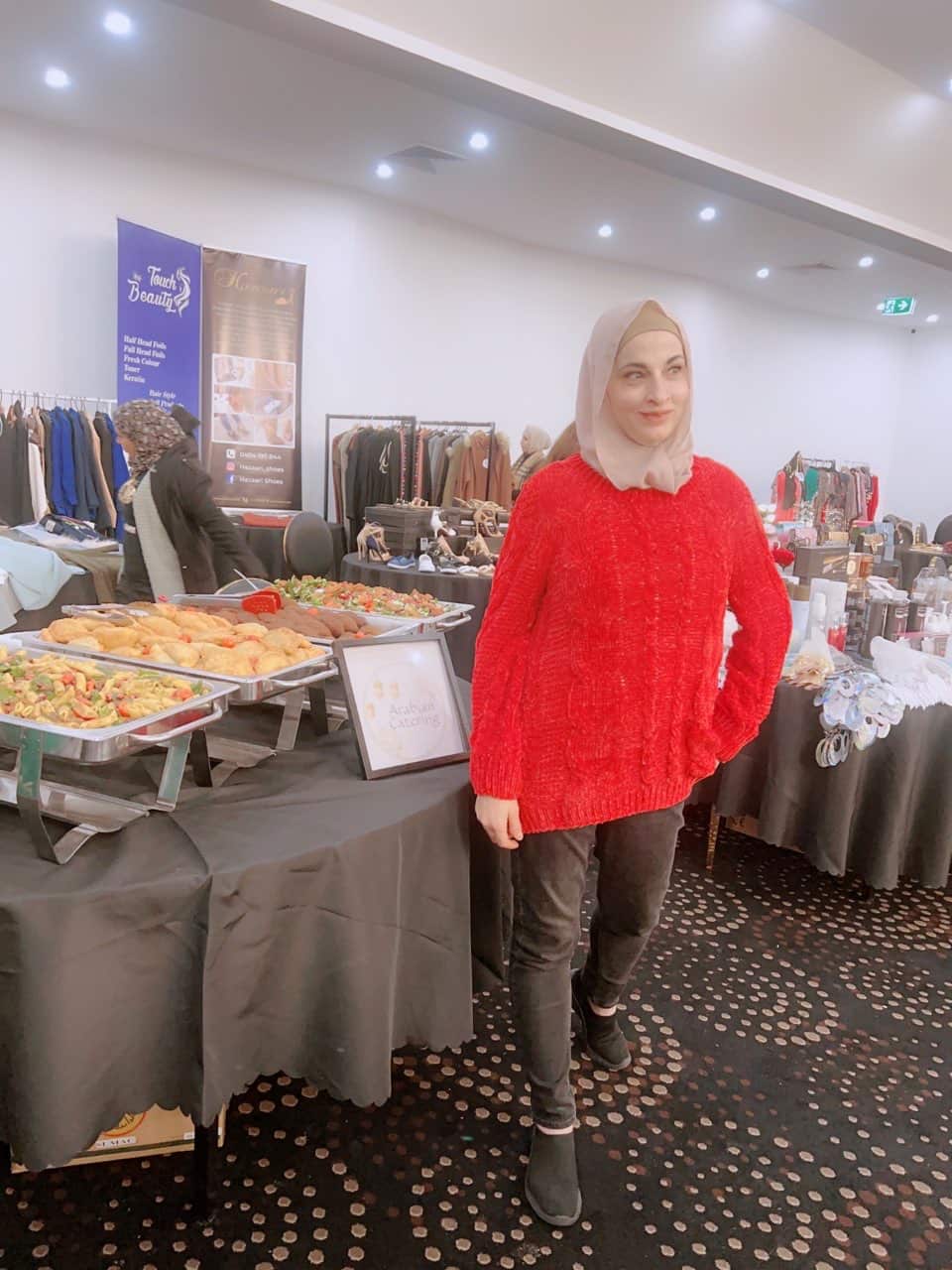 نجاح حداد في إحدى المناسبات.JPG