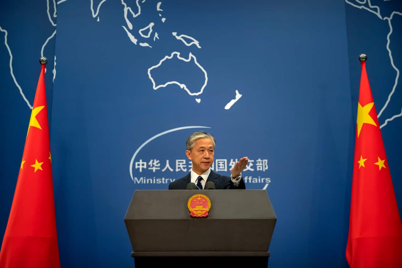 外交部發言人汪文斌敦促美國停止插手台灣事件。