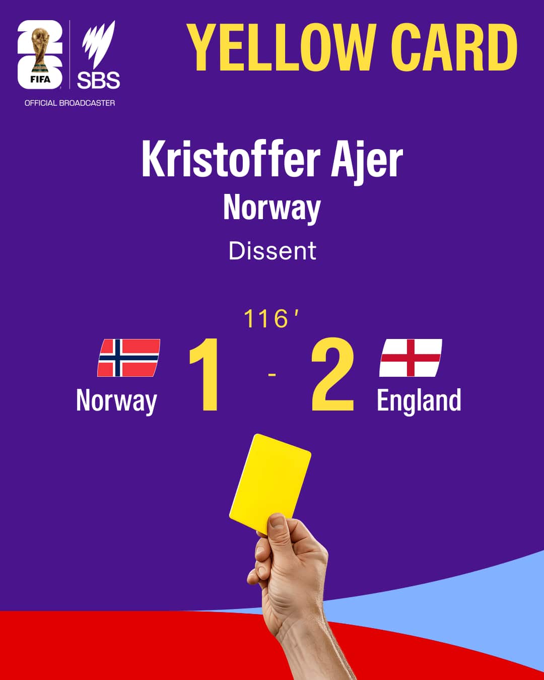 Colourful yellow card graphic.