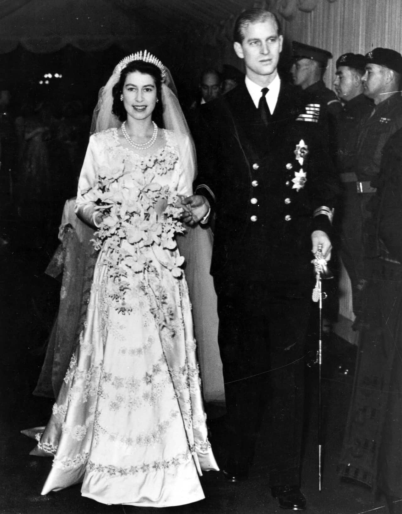 Queen Elizabeth wedding dress