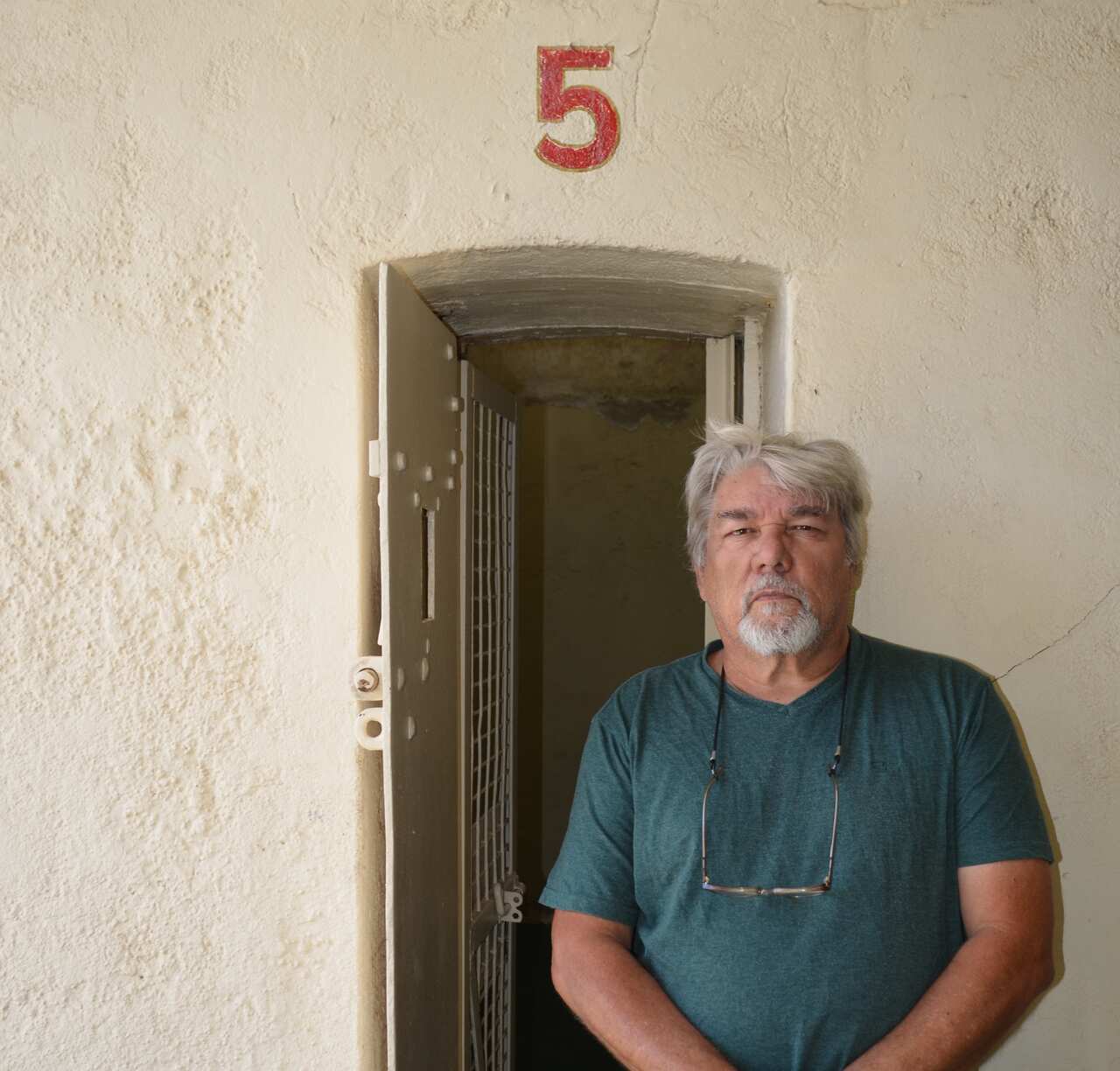 Don Christophersen at Block A Cell No. 5 Fannie Bay Gaol 2022 Photo Credit Kyle Christophersen.jpg